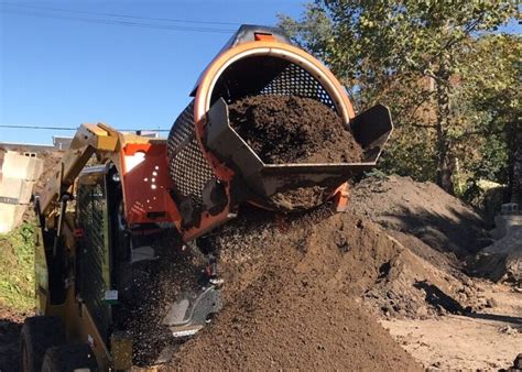 skid steer compost sifter|topsoil screener skid steer.